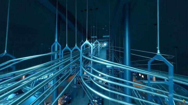 Futuroscope, Le Space Loop en drone FPV. Image Powerloop.